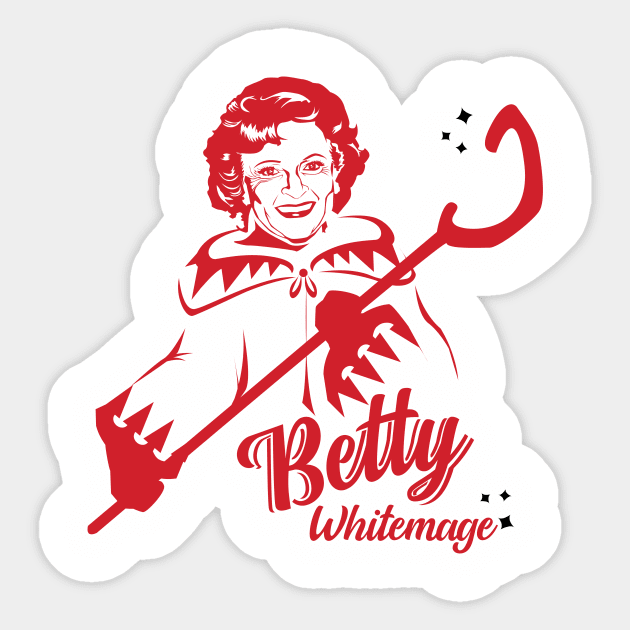 Betty Whitemage Sticker by Sending Spell